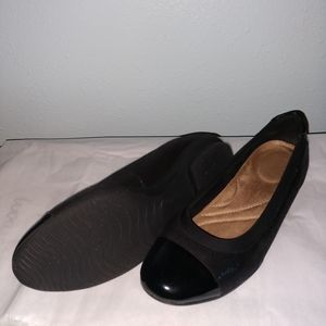 Clark's black flats